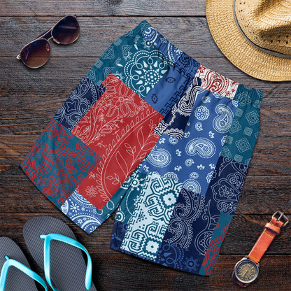 Paisley Bandana Pattern Seamless Men Short