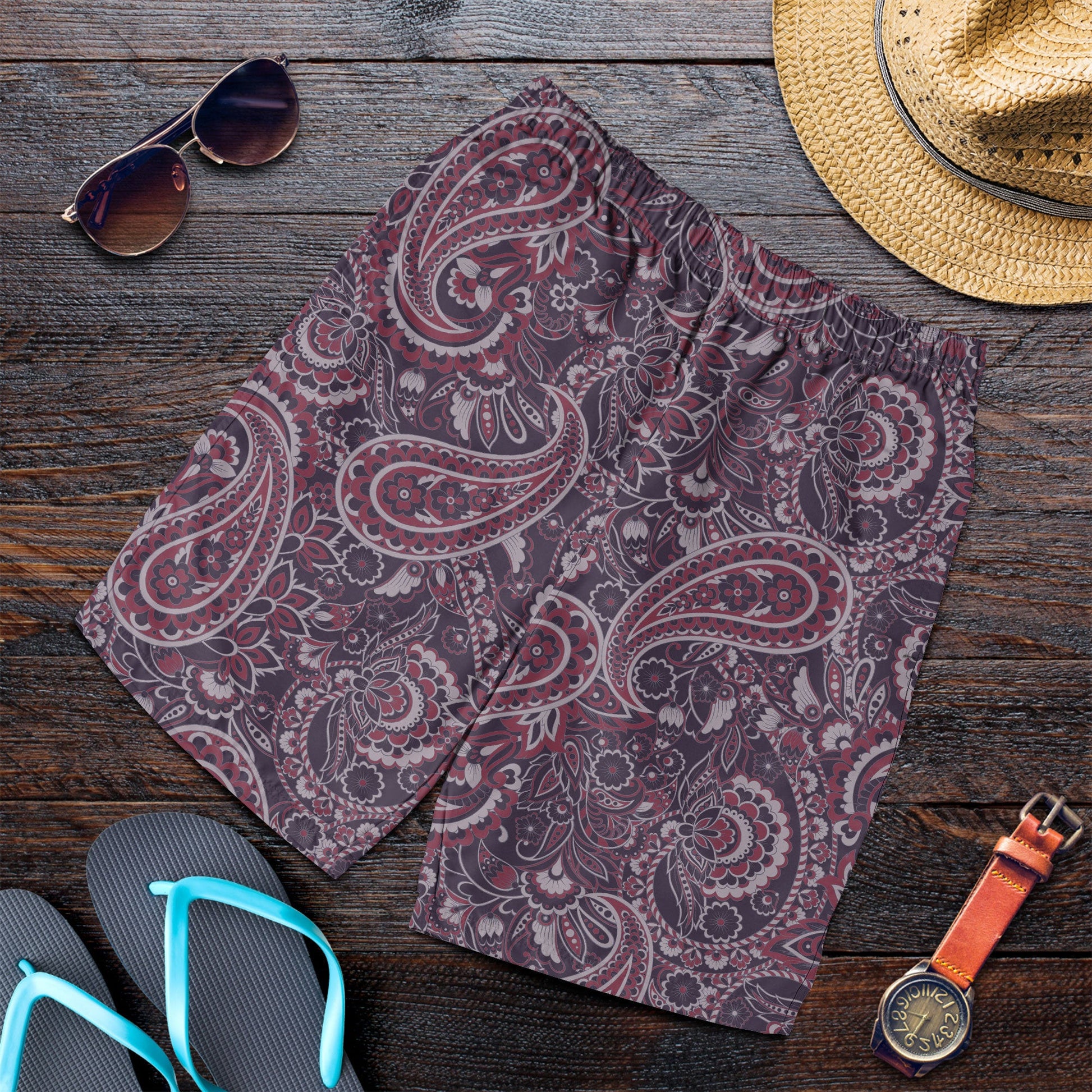 Paisley Bandana Pattern Seamless Men Short