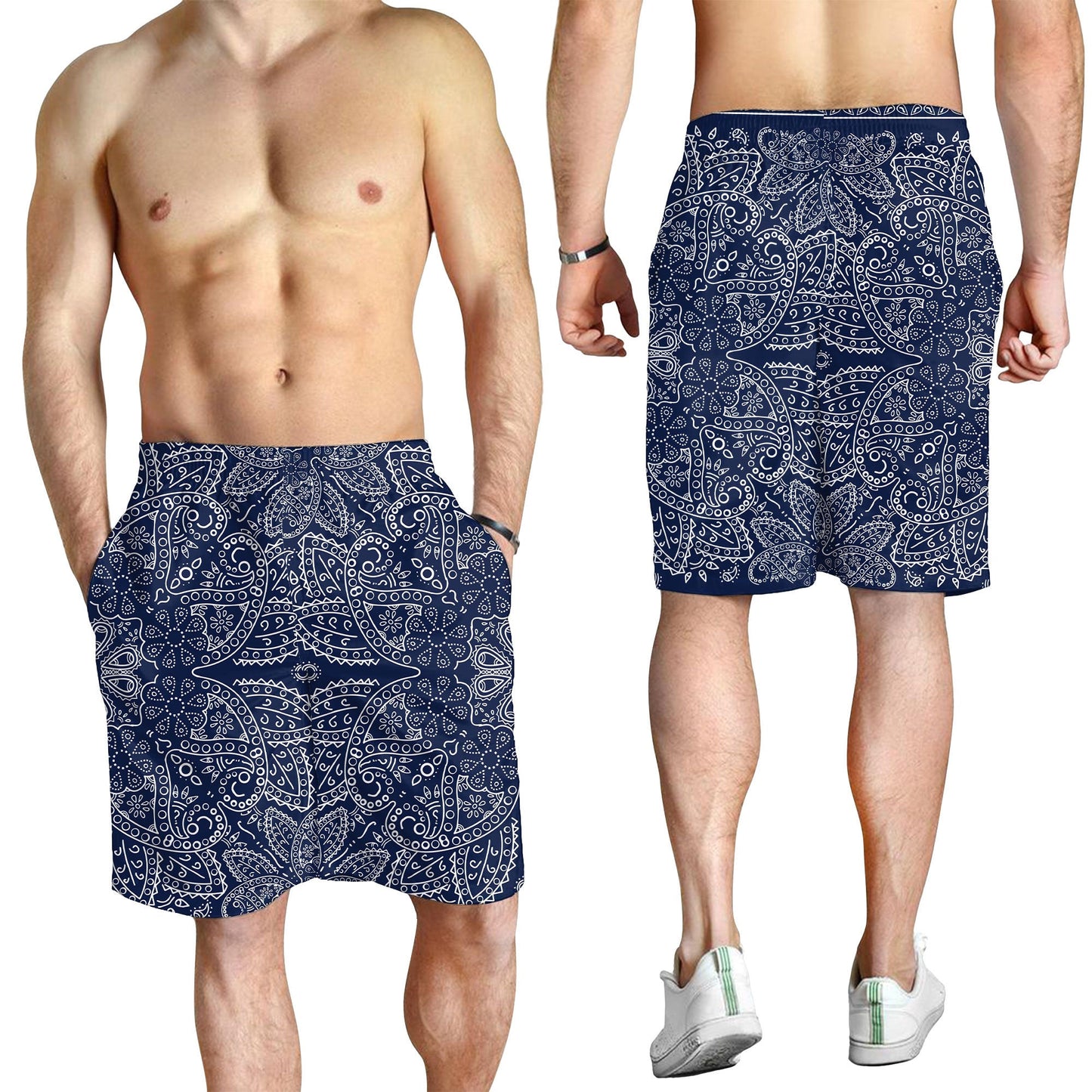 Paisley Bandana Pattern Seamless Men Short