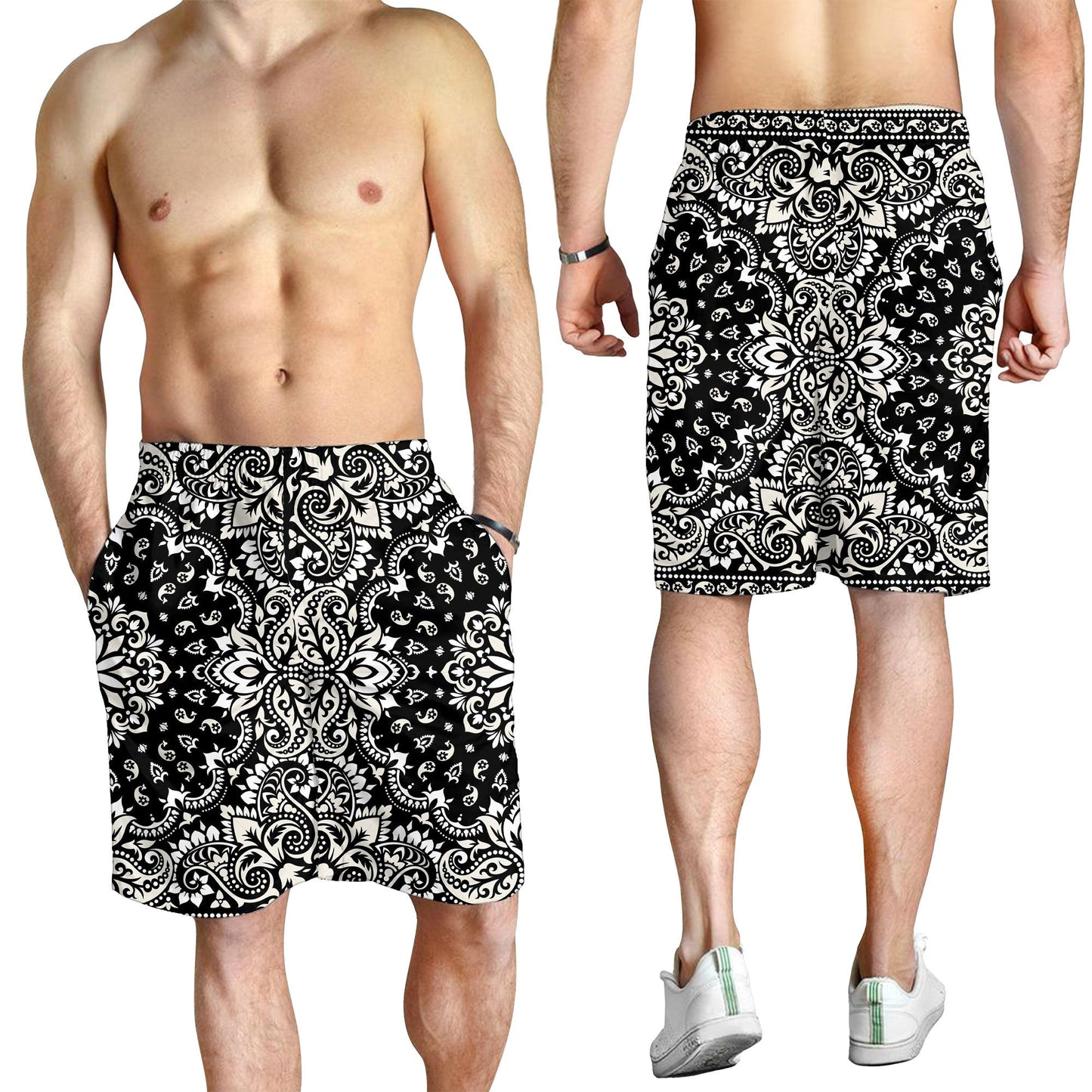 Paisley Bandana Pattern Seamless Men Short