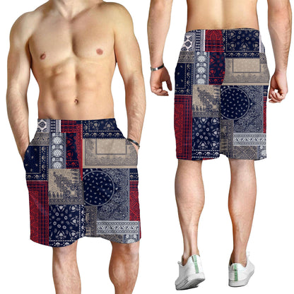 Paisley Bandana Pattern Seamless Men Short