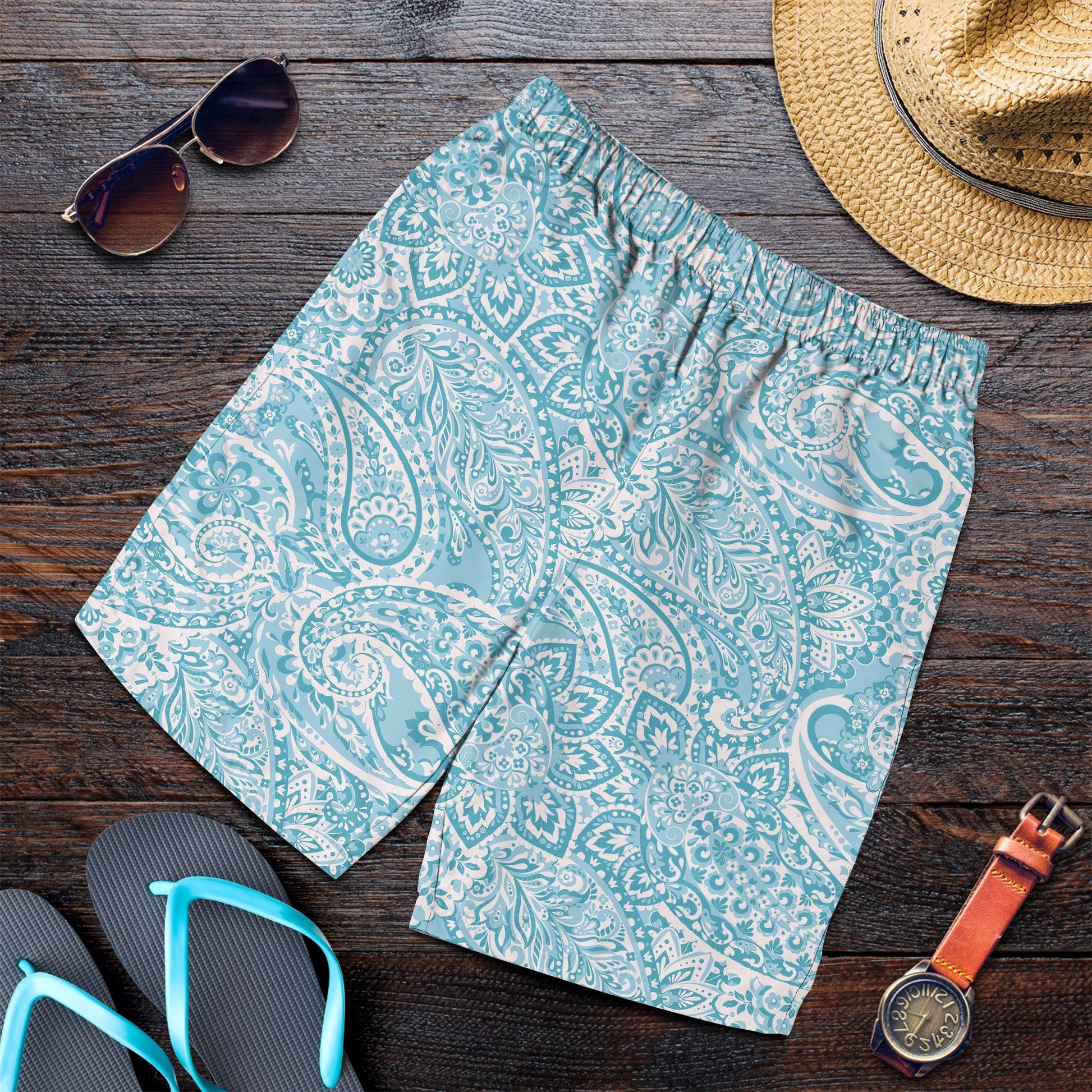 Paisley Bandana Pattern Seamless Men Short