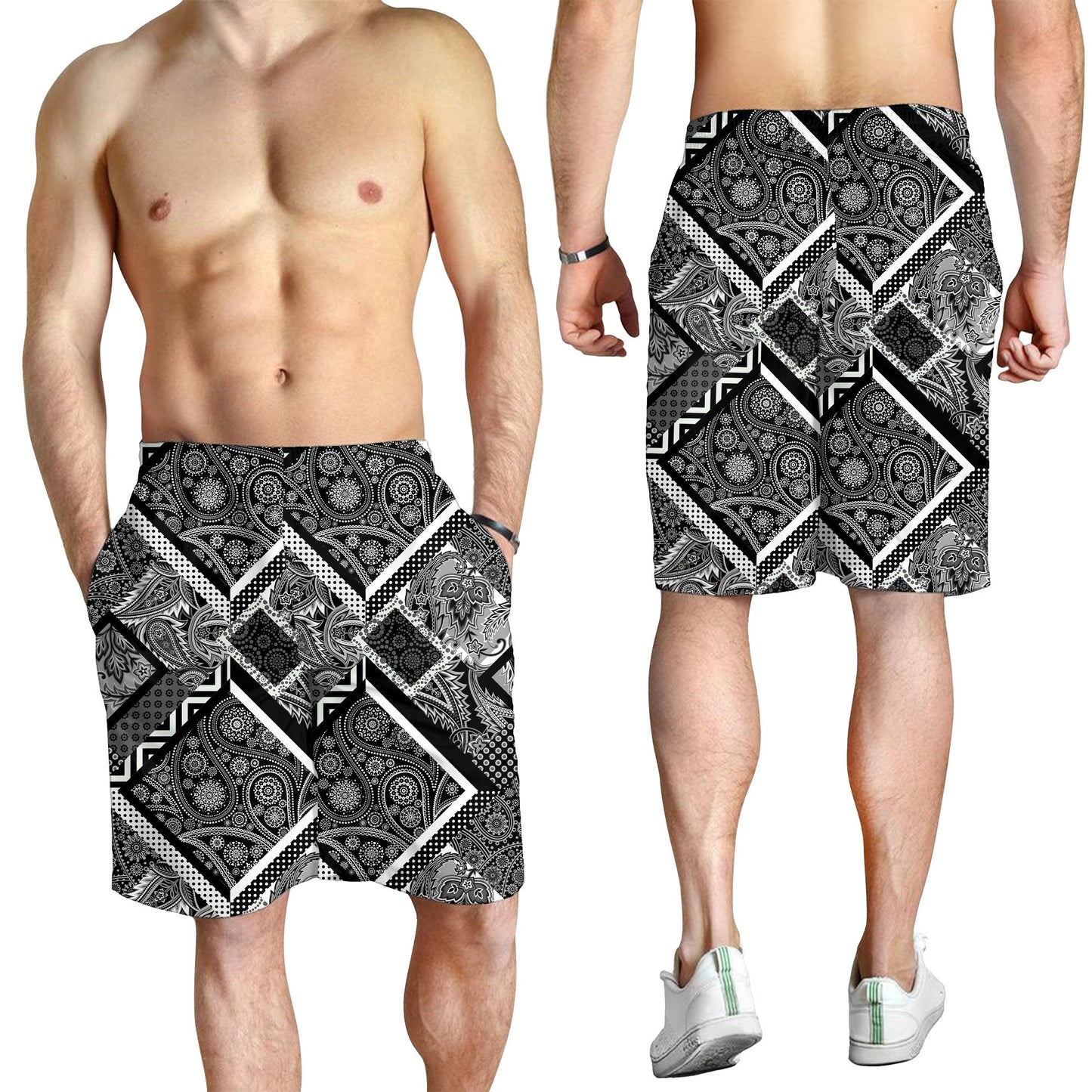 Paisley Bandana Pattern Seamless Men Short