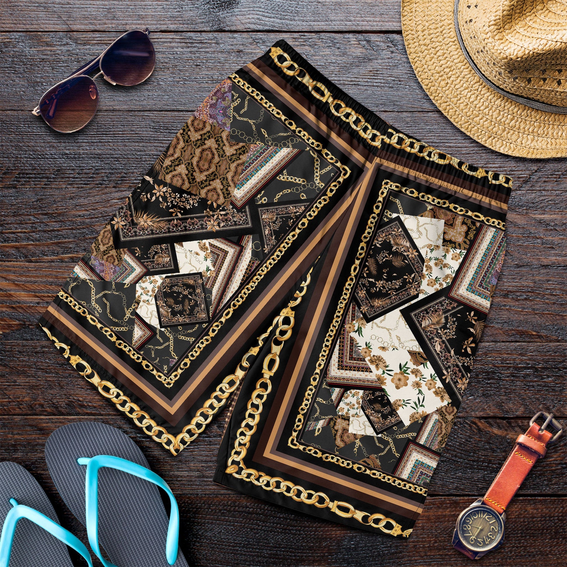 Paisley Bandana Pattern Seamless Men Short