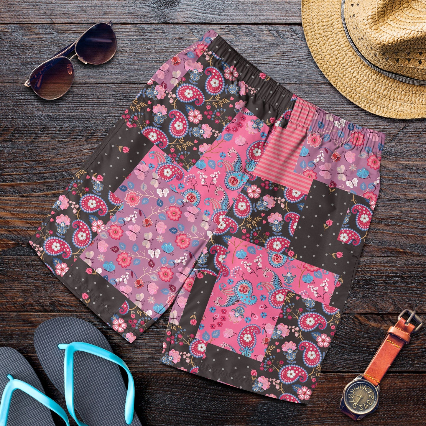 Paisley Bandana Pattern Seamless Men Short