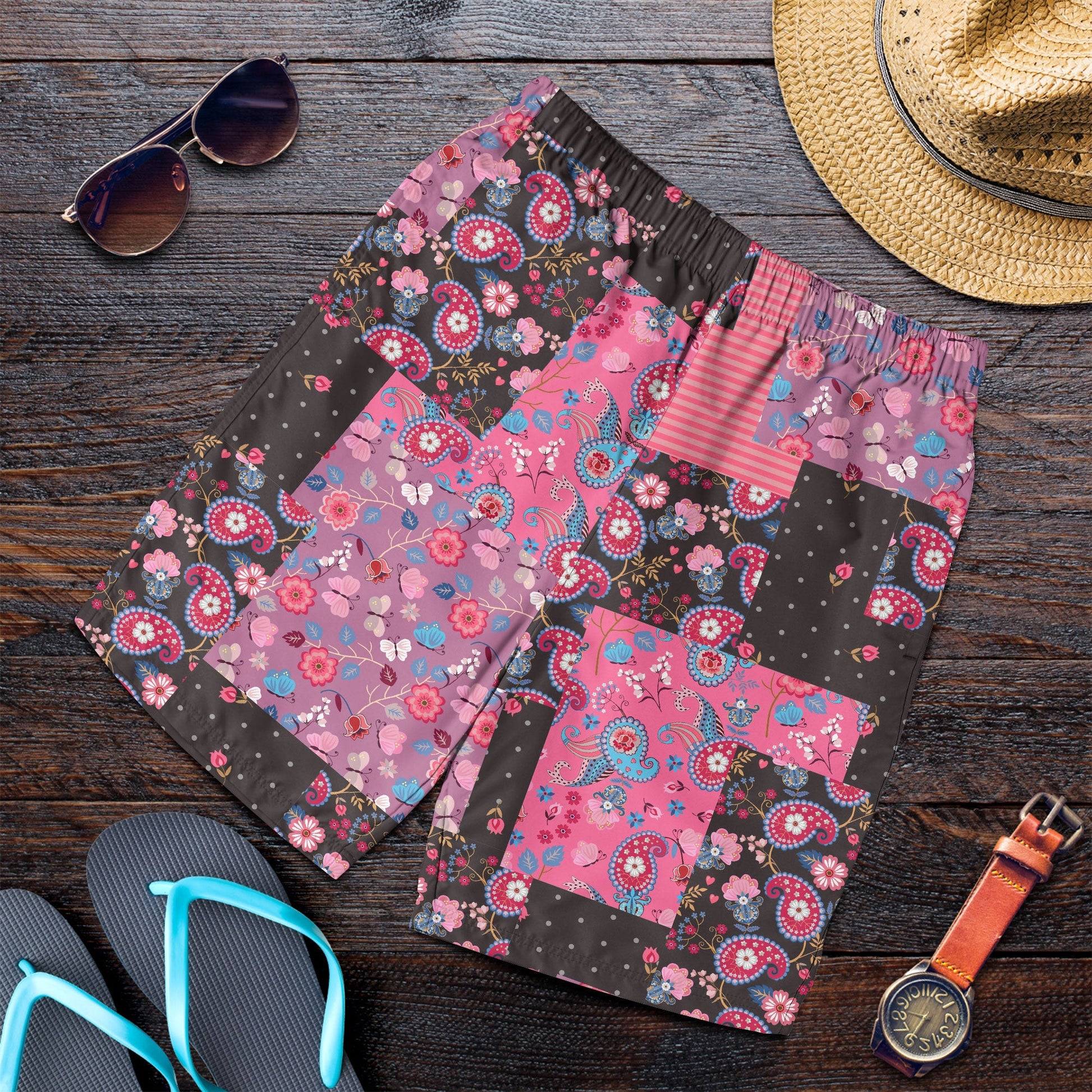 Paisley Bandana Pattern Seamless Men Short