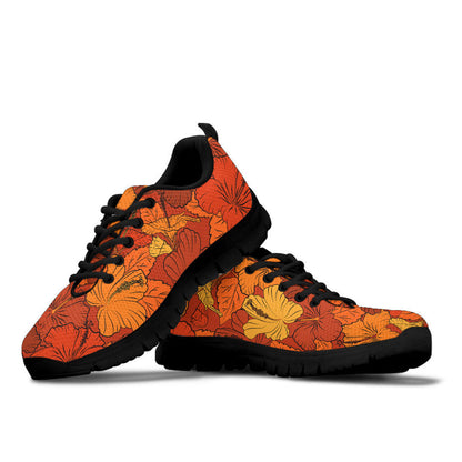 Sneaker Hibiscus Flowers Orange