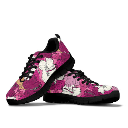 Sneaker Multicolored Floral Hibiscus