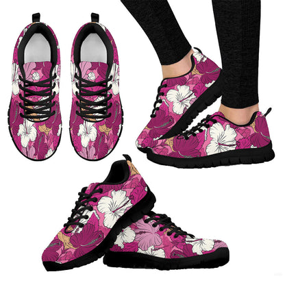 Sneaker Multicolored Floral Hibiscus