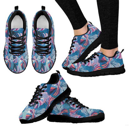 Sneaker Colour Tropical Monstera And Palm Leaves