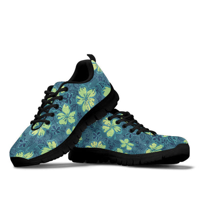 Sneaker Tropical Hibiscus And Frangipani Flowers