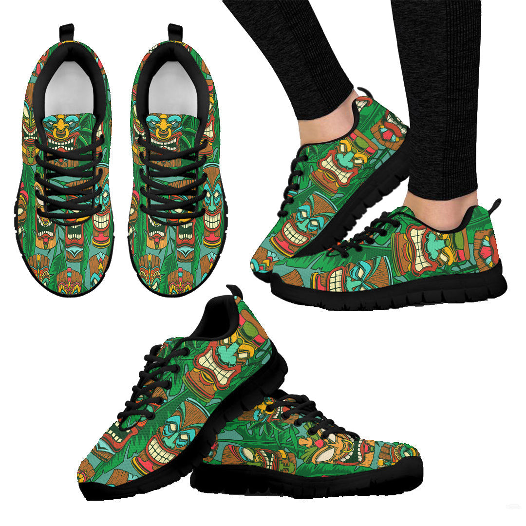 Sneaker Seamless Pattern With Tiki