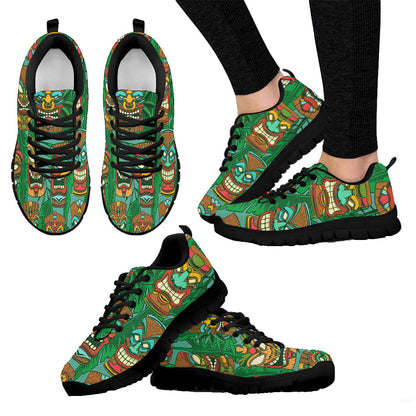 Sneaker Seamless Pattern With Tiki