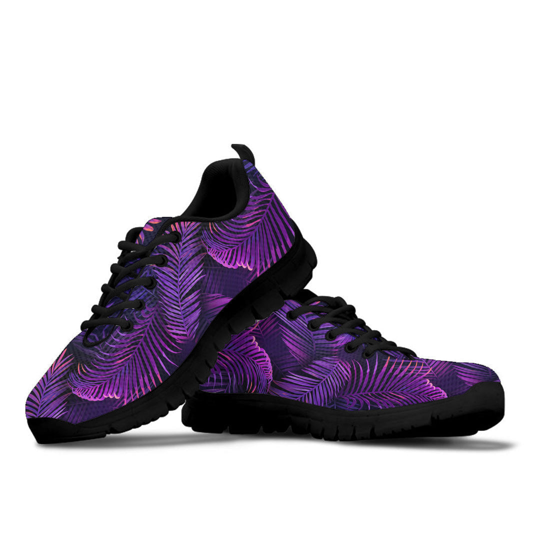 Sneaker Tropical Neon Palm Leaves Seamless