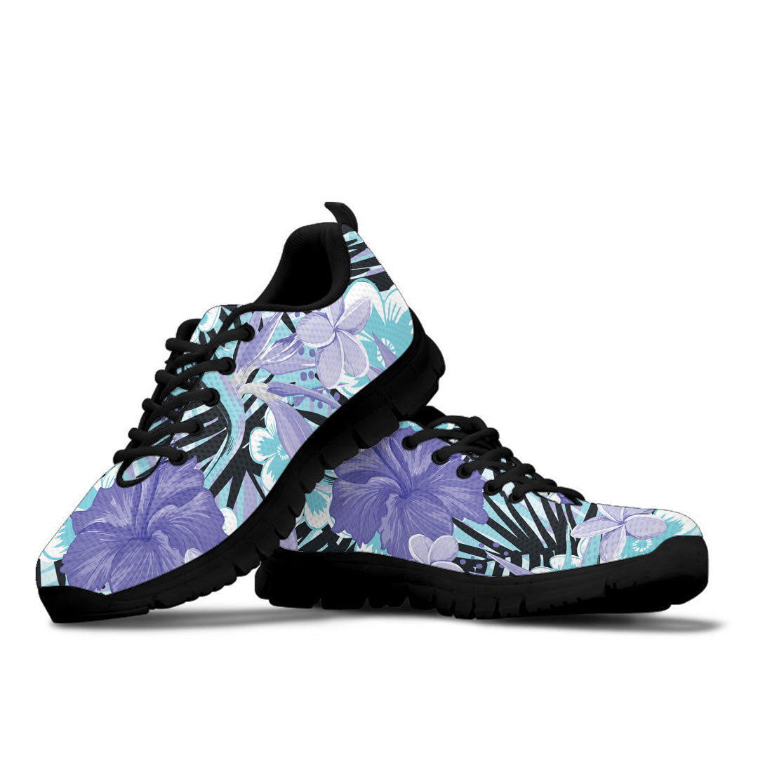 Sneaker Tropical Hibiscus Flowers Pattern