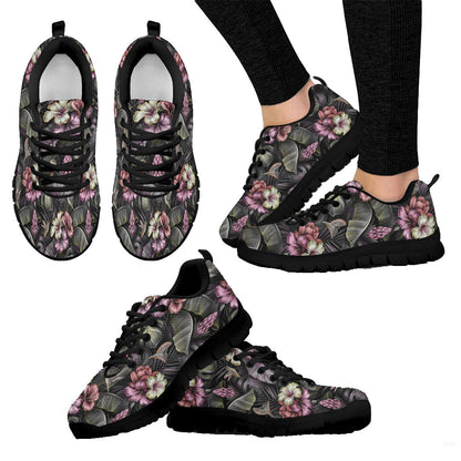Sneaker Tropical Seamless Pattern With Birds