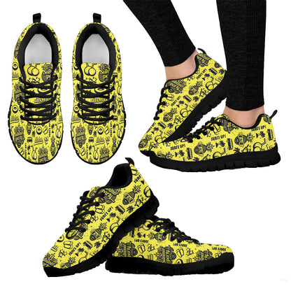 Sneaker Summer Seamless Pattern With Pineapples