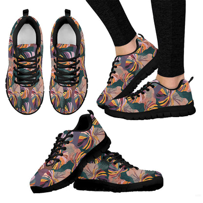 Sneaker Tropical Monstera And Palm Leaves