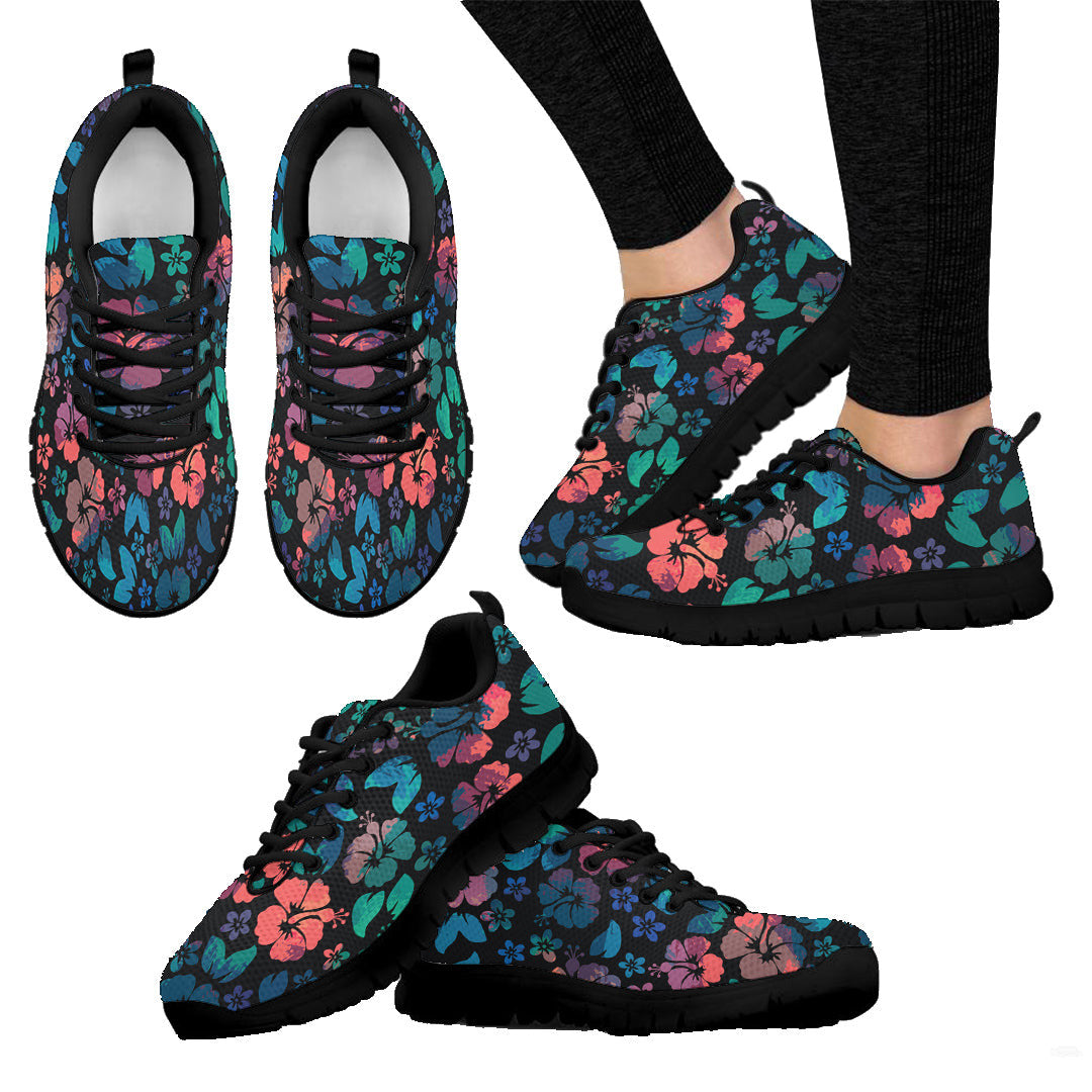 Sneaker Hibiscus Flowers Hawaiian Aloha