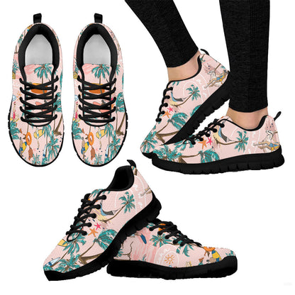 Sneaker Hawaii Surf Beach Seamless Pattern