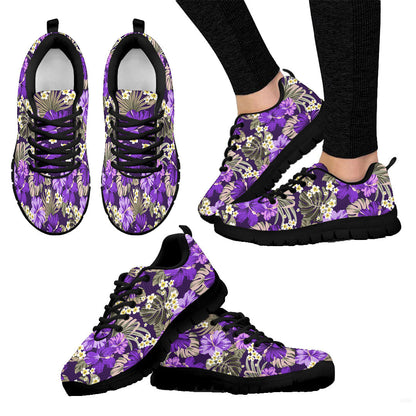 Sneaker Exotic Hawaiian Tropical Hibiscus Flowers And Palm