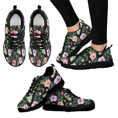 Sneaker Floral Exotic Tropical Seamless Pattern