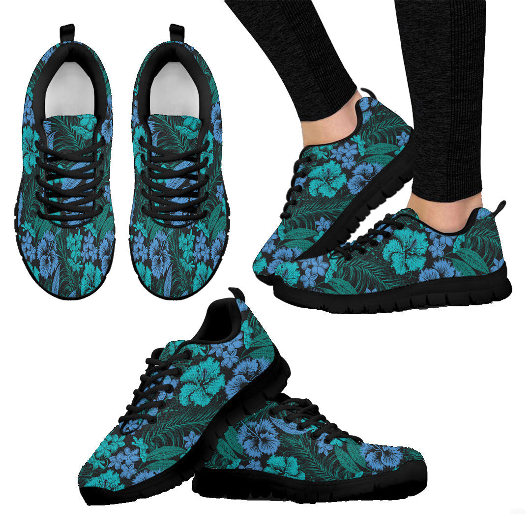 Sneaker Aloha Hawaiian Tropical Flowers