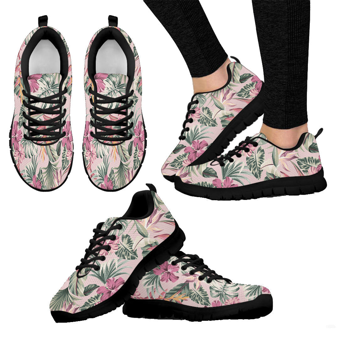 Sneaker Hibiscus Artwork For Fabrics