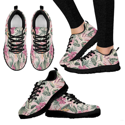 Sneaker Hibiscus Artwork For Fabrics