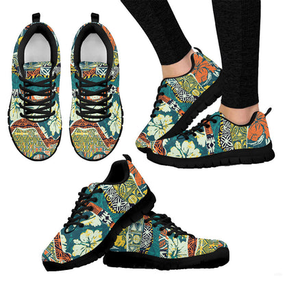 Sneaker Hawaiian Tribal Abstract Striped