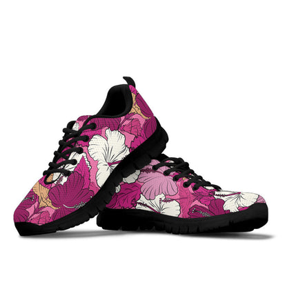 Sneaker Multicolored Floral Seamless Pattern