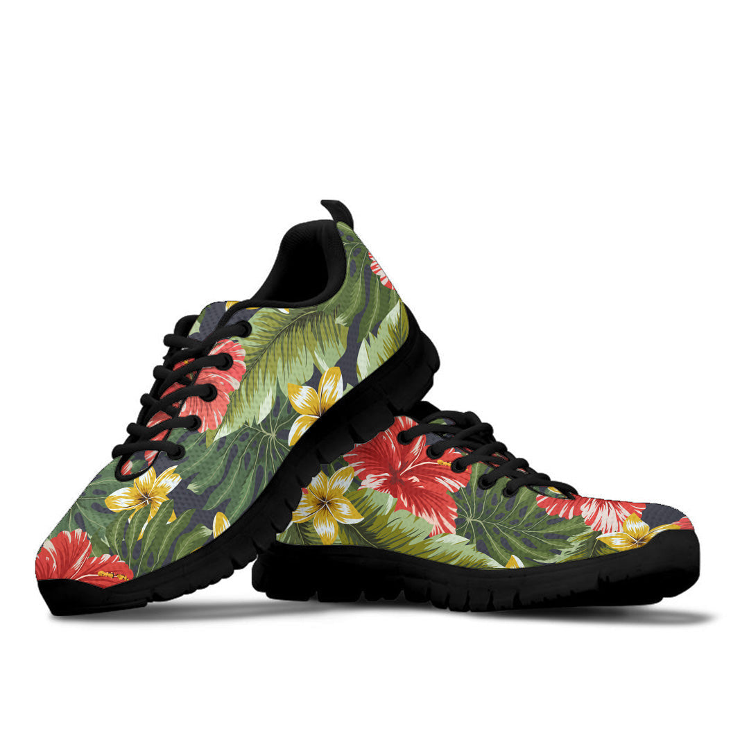Sneaker Colorful Hawaiian Flowers