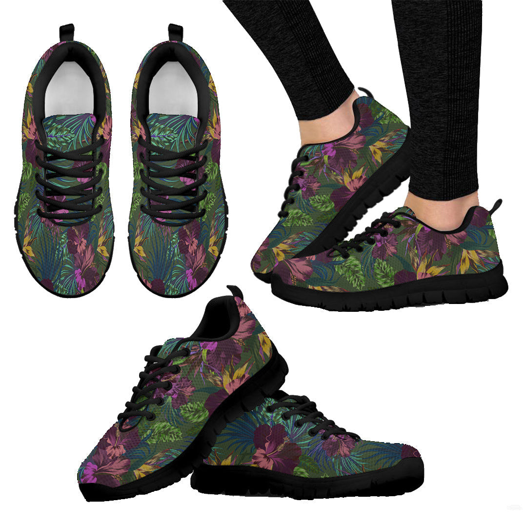 Sneaker Tropical Hibiscus Flowers