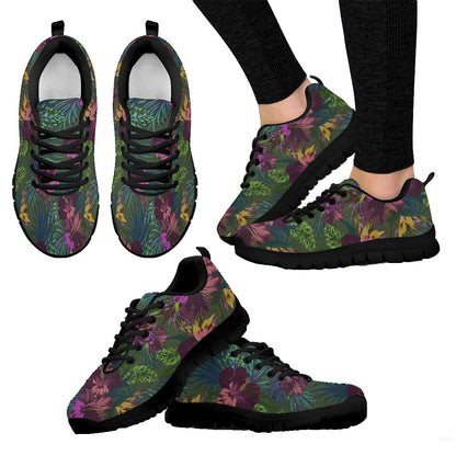 Sneaker Tropical Hibiscus Flowers