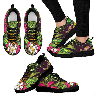 Sneaker Tropical Flowers Jungle Leaves Paradise Flower.