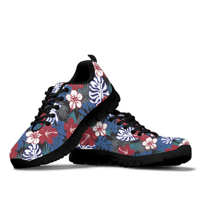 Sneaker Pattern Of Hibiscus