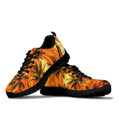Sneaker Palm Trees With With Yellow Highlights