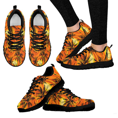 Sneaker Palm Trees With With Yellow Highlights