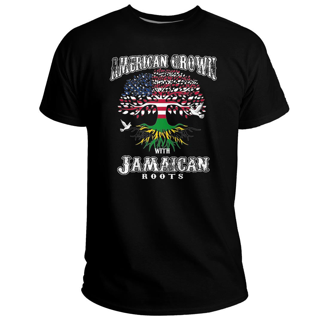 Jamaica T Shirt American Grown With Jamaica Roots