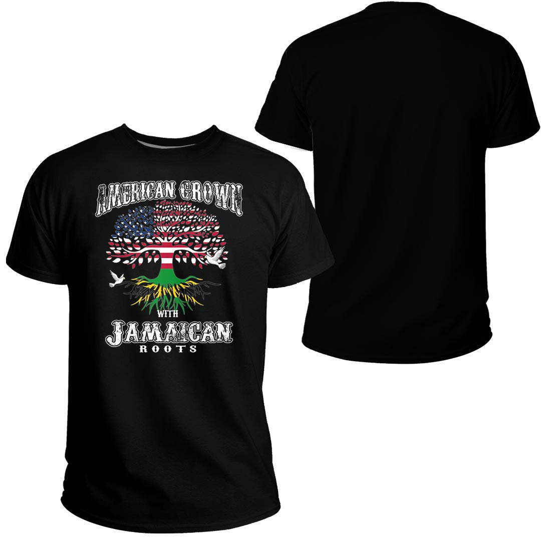 Jamaica T Shirt American Grown With Jamaica Roots