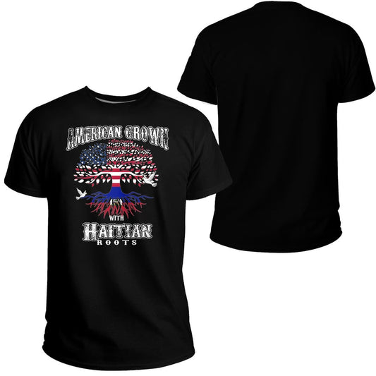 Haiti T Shirt American Grown With Haiti Roots
