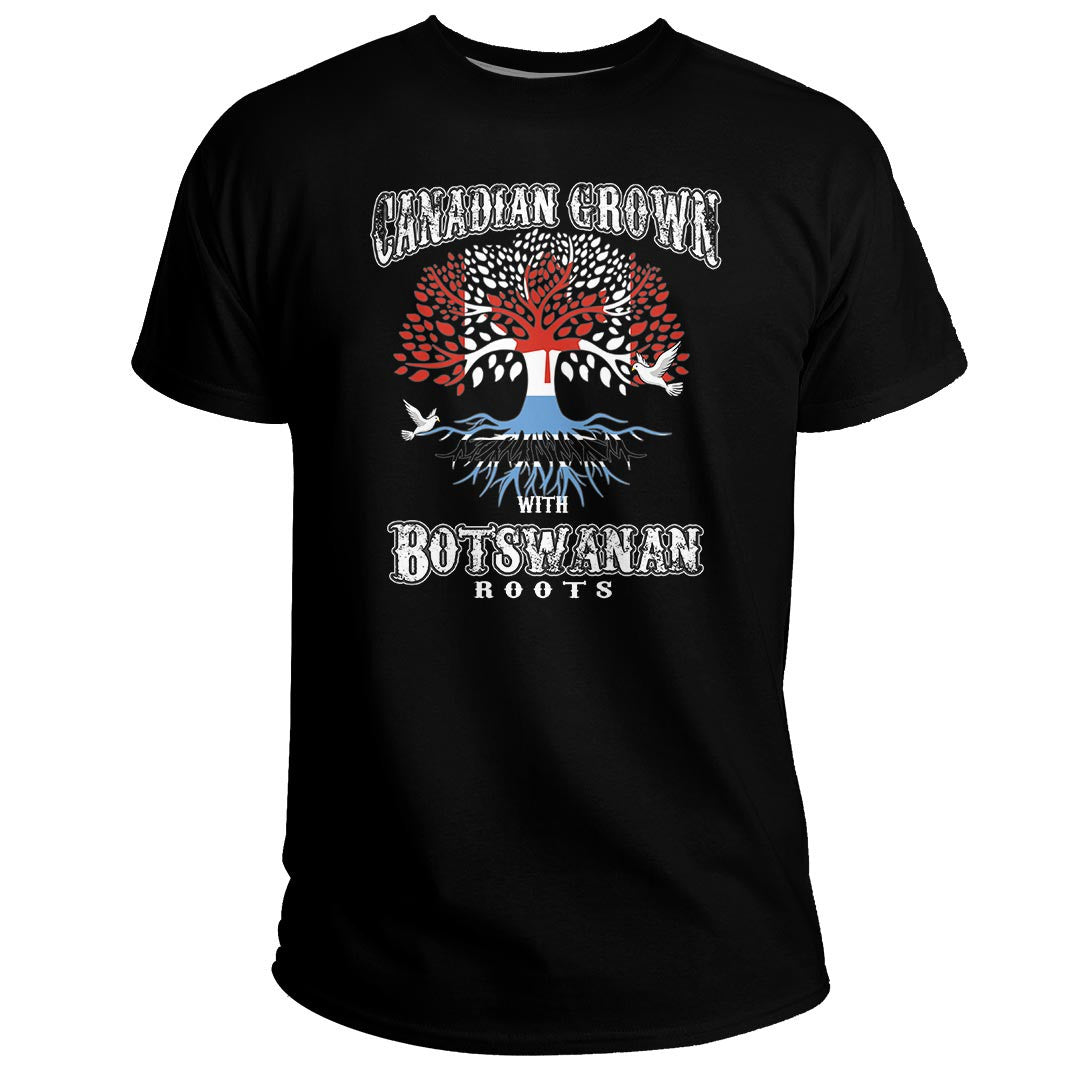Botswana T Shirt Canadian Grown With Botswana Roots