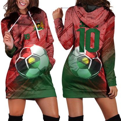 Biafra Soccer Hoodie Dress Custom Female Football Fans