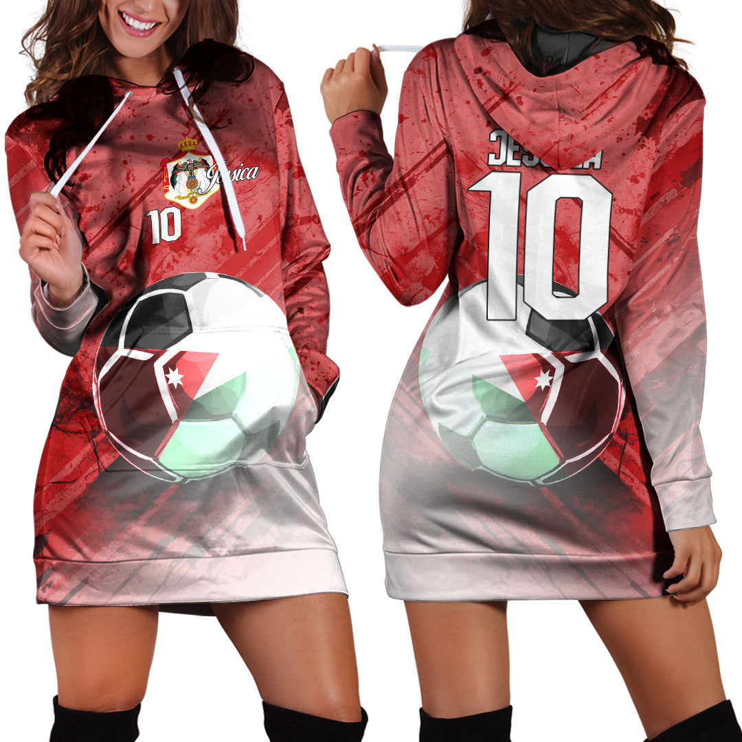 Jordan Soccer Hoodie Dress Custom Female Football Fans