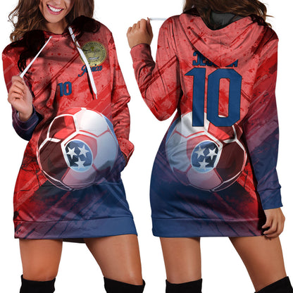 Tennessee Soccer Hoodie Dress Custom Female Football Fans