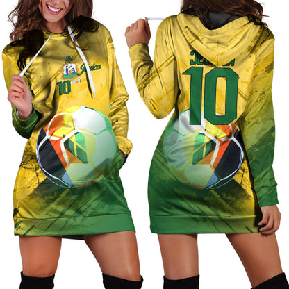 Saint Vincent & The Grenadines Soccer Hoodie Dress Custom Female Football Fans