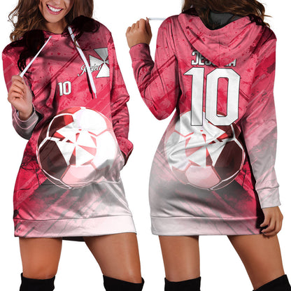 Wallis And Futuna Soccer Hoodie Dress Custom Female Football Fans