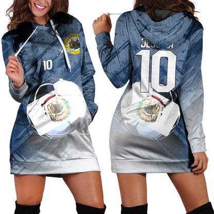 West Virginia Soccer Hoodie Dress Custom Female Football Fans