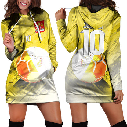 Vatican City State Soccer Hoodie Dress Custom Female Football Fans