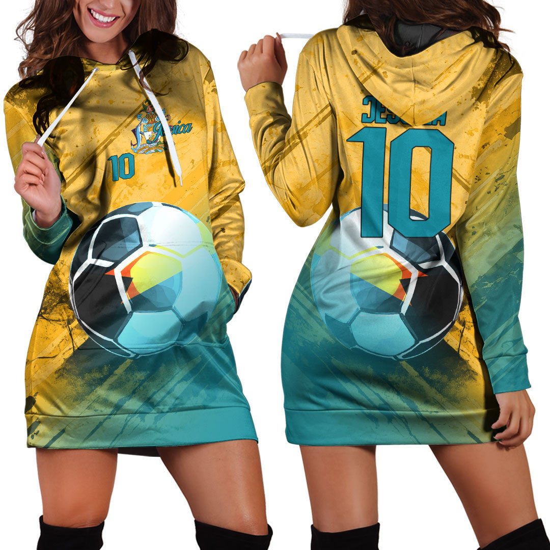The Bahamas Soccer Hoodie Dress Custom Female Football Fans